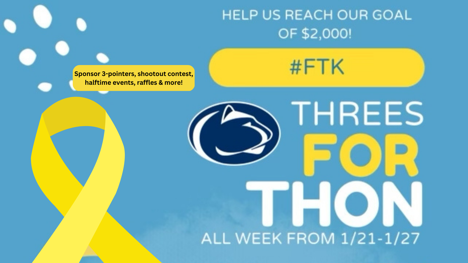 Third Annual 3's for THON hosted by Student-Athlete Advisory Council